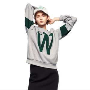 Zara Varsity sweatshirt short set